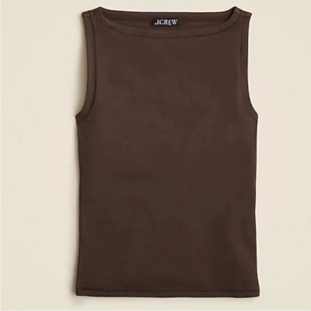 J Crew Top XS Shell Brown